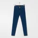 Spodnie jeansowe skinny mid waist - Granatowy