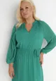 Zielona Sukienka z Paskiem Yiridi