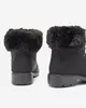 Klasyczne damskie śniegowce z futerkiem w czarnym kolorze Tauna - Obuwie - Czarny