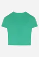 Zielona Bawełniana Koszulka z Krótkim Rękawem Norri