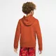 Bluza z kapturem i zamkiem na całej długości dla dużych dzieci Nike Sportswear Club - Pomarańczowy