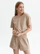 Piżama damska, komplet krótkie szorty i koszulka