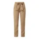 Vero Moda Spodnie z zakładkami w pasie skrócone z lyocellu model ‘Mia’