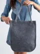 Pojemna torebka damska shopper bag filcowa A4