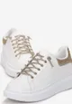 Biało-Złote Sneakersy Naimasa