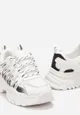 Białe Sneakersy przed Kostkę na Grubej Podeszwie Esmella