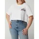 Tommy Jeans Curve T-shirt PLUS SIZE krótki z bawełny ekologicznej