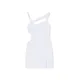 Biała sukienka z wycięciami
