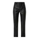 BOSS Casualwear Spodnie z imitacji skóry z prostymi nogawkami model ‘Tinetta’