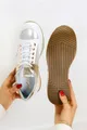 Białe sneakersy kati buty sportowe sznurowane polska skóra 7003/b179