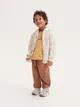 Spodnie typu jogger, wykonane z dzianiny z bawełnią i domieszką konopii. - brązowy