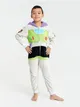 Polarowa piżama jenoczęściowa imitująca kostium Buzza Astrala z Toy Story. - wielobarwny