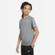 Koszulka treningowa dla dużych dzieci (chłopców) Nike Dri-FIT Miler - Szary