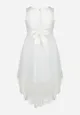 Biała Sukienka Rozkloszowana z Tiulu Ifosh