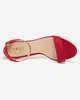 Czerwone damskie sandały na słupku Nelino - Obuwie - Czerwony