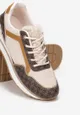 Beżowo-Brązowe Sneakersy Marien