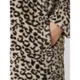 Christian Berg Woman Selection Krótki płaszcz ze sztucznego futra ze wzorem w panterkę