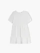 Biała sukienka babydoll - Biały