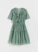 Sukienka z lyocellem - Zielony