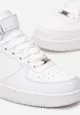Białe Sneakersy z Rzepem za Kostkę Hazelina