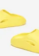 Żółte Piankowe Klapki z Okrągłym Noskiem Invame