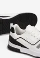 Białe Sneakersy Sznurowane z Ekoskóry Kella