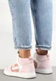 Biało-Różowe Sneakersy Maeramia