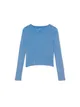 Niebieski bawełniany sweter