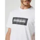 NAPAPIJRI TRIBE COLL T-shirt z bawełny z nadrukiem z logo