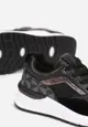 Czarne Sneakersy Sznurowane z Brokatem Gaolar