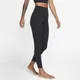 Damskie legginsy 7/8 z wysokim stanem Infinalon Nike Yoga Luxe - Czerń