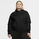 Damska bluza z kapturem i zamkiem na całej długości Nike Sportswear Tech Fleece Windrunner (duże rozmiary) - Czerń