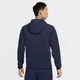 Męska bluza z kapturem i zamkiem na całej długości Nike Sportswear Tech Fleece - Niebieski