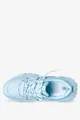 Niebieskie sneakersy na platformie buty sportowe sznurowane casu bl367p-d
