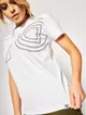 Desigual T-Shirt Paris 20SWTK29 Biały Regular Fit