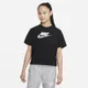 T-shirt dla dużych dzieci (dziewcząt) Nike Sportswear - Czerń