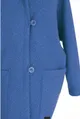 Płaszcz oversize z kapturem TIFFANY - kolor jeansowy