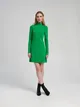 Sukienka mini ze stójką - Zielony