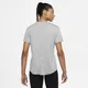 Damska koszulka z krótkim rękawem o standardowym kroju Nike Dri-FIT One - Szary