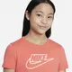 Sukienka typu T-shirt dla dużych dzieci (dziewcząt) Nike Sportswear - Pomarańczowy
