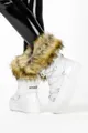 Białe śniegowce damskie mukluki z futerkiem emu casu 8272-2