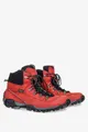 Czerwone buty trekkingowe sznurowane waterproof polska skóra windssor tr-2