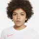 Koszulka piłkarska z krótkim rękawem dla dużych dzieci Nike Dri-FIT Academy - Biel