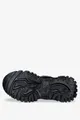 Czarne botki sneakersy z futerkiem sznurowane casu mf263