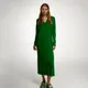Dzianinowa sukienka - Zielony