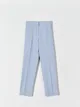 Eleganckie spodnie cygaretki uszyte z szybkoschnącego materiału z domieszką elastycznych włókien. Możesz dobrać do nich pasującą marynarkę i stworzyć komplet. - niebieski
