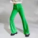 Spodnie flare - Zielony
