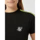 SIK SILK T-shirt o krótkim kroju z wyhaftowanym logo