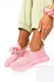 Różowe buty sportowe sznurowane casu sj2026-5