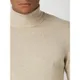 Carl Gross Sweter z wywijanym kołnierzem o kroju modern fit z mieszanki bawełny i kaszmiru model ‘Den’